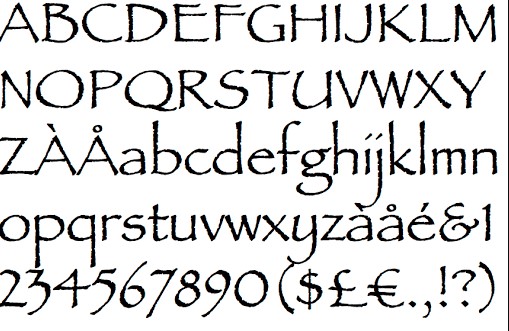 Papyrus Font View