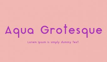 Aqua Grotesque Font