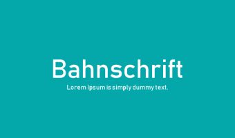 Bahnschrift Font