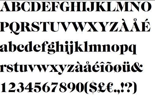 Caslon Graphique Font View