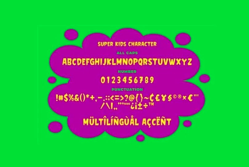 Superkids Font View