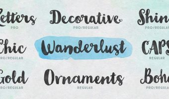 Wanderlust Letters Font