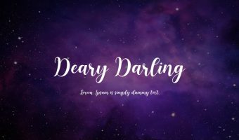 Deary Darling Font