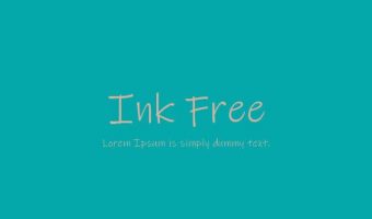 Ink Font