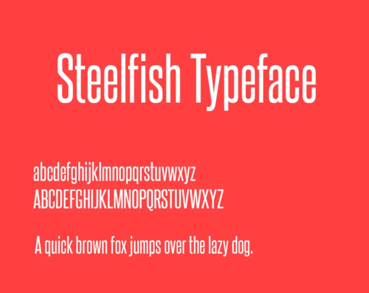 Steelfish Font View