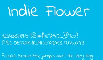 Indie Flower Font View