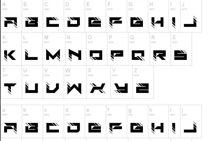 Auto Techno Font View