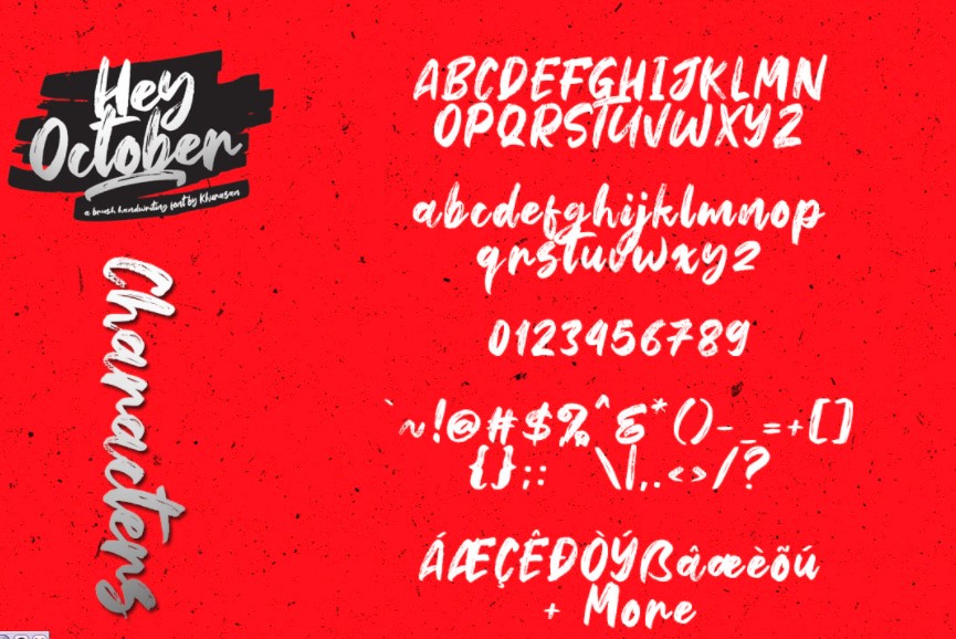 Hey October Font View