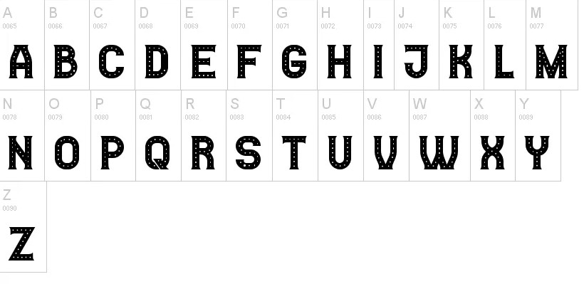 Casino Font View