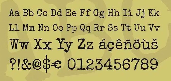 Special Elite Font View