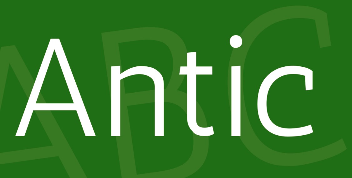 Antic Font View