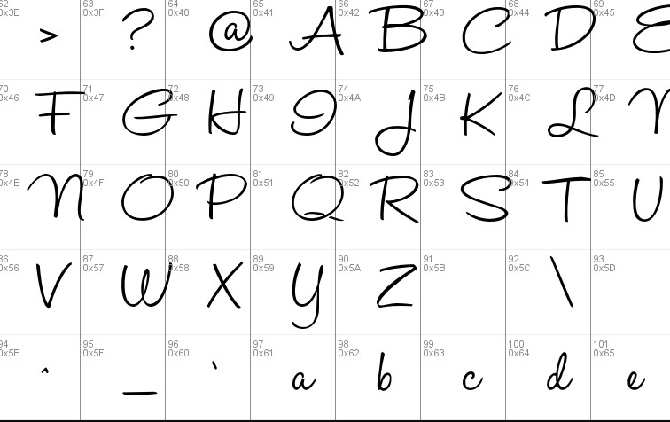 Halo handletter Signature Font View