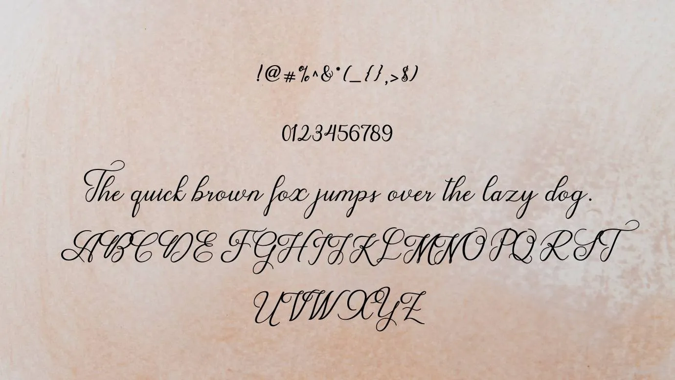 Wedding Script Font