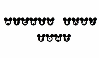 Mickey Ears Font