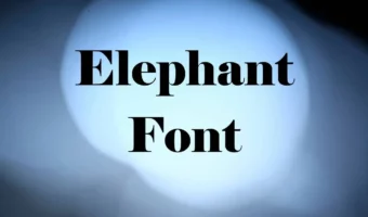 Elephant Font