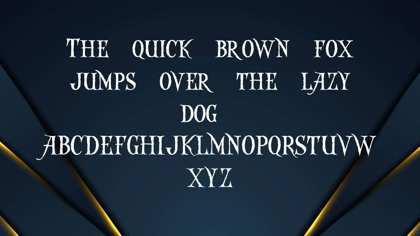 View of Hocus Pocus Font