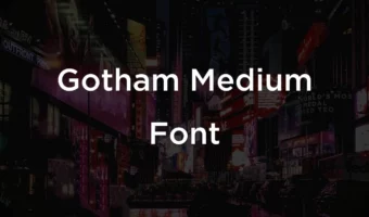 Gotham Medium Font