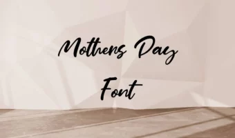 Mother Day Font