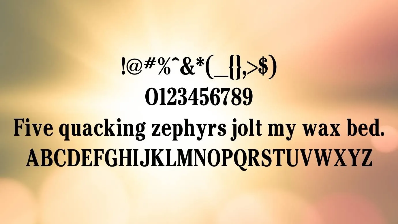 View of Cowboy Bebop Font