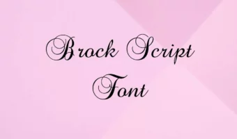 Brock Script Font