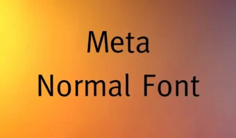 Meta Normal Font