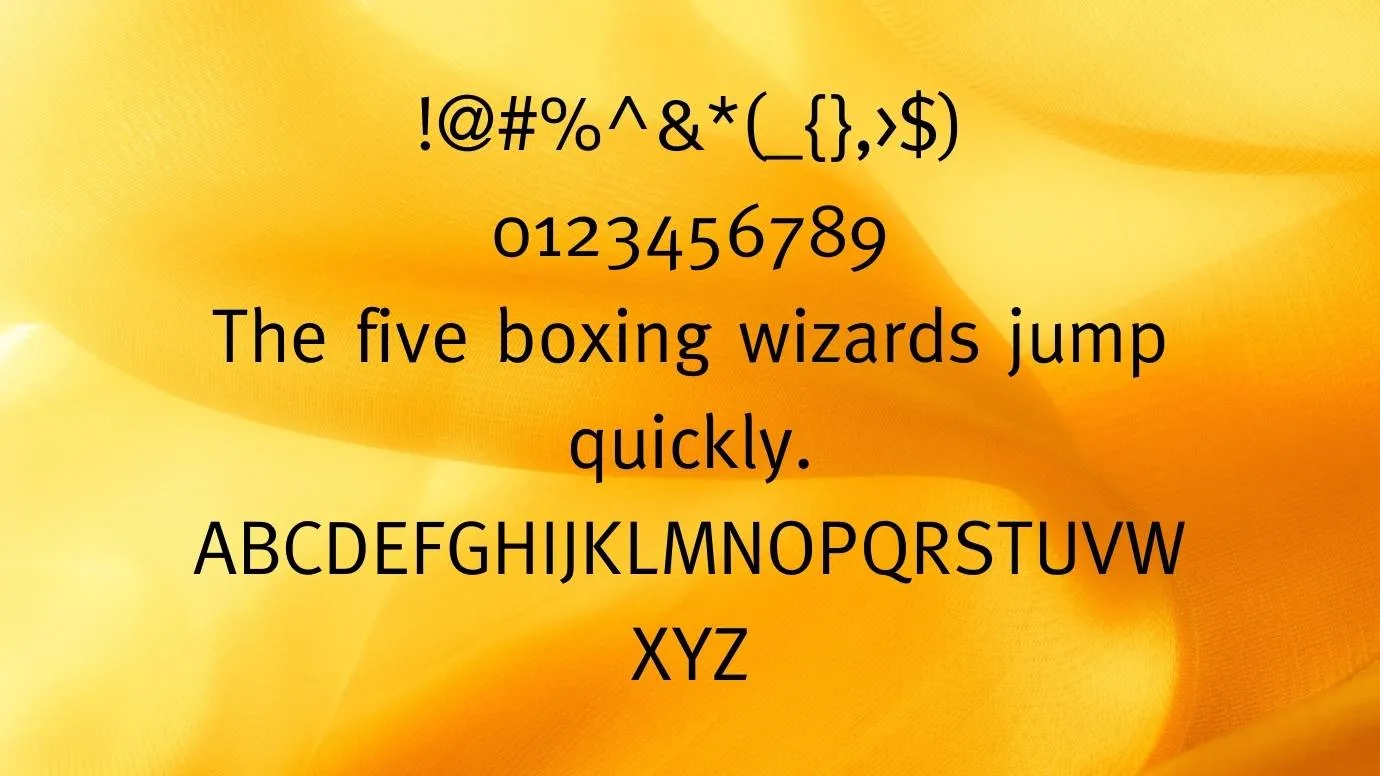 View of Meta Normal Font