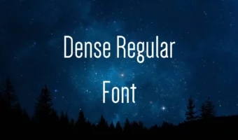 Dense Regular Font