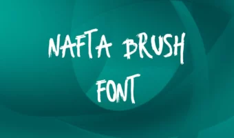 Nafta Brush Font