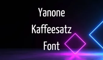 Yanone Kaffeesatz Font