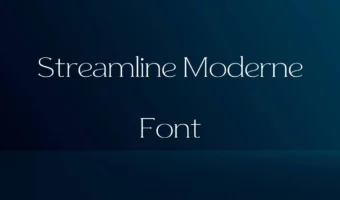 Streamline Moderne Font