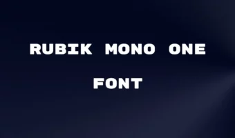 Rubik Mono One Font