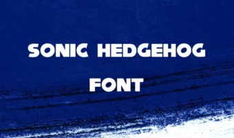 Sonic Hedgehog Font