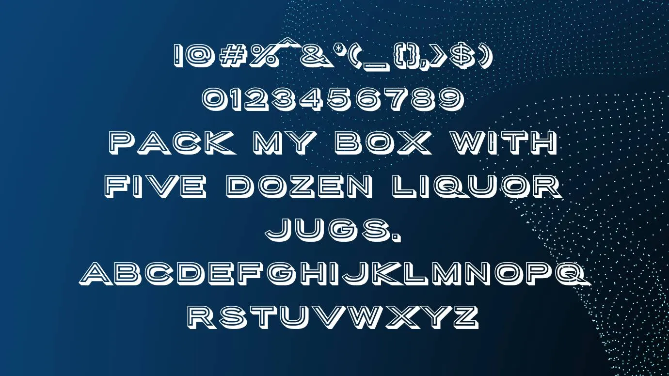 View of Porter Sans Block Font