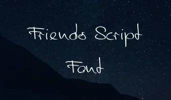 Friends Script Font