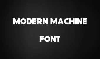 Modern Machine Font