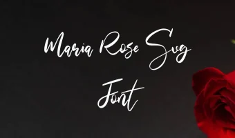 Maria Rose SVG Font