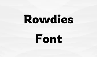 Rowdies Font