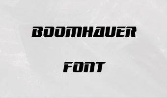 Boomhauer Font