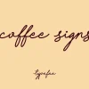 Coffee Signs Font