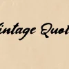 Vintage Quotes Font