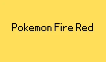 Pokeman Fire Red Font